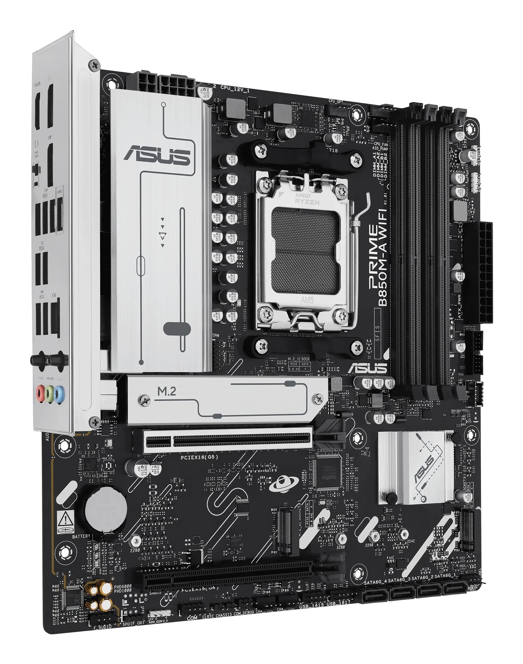 MB AM5 ASUS PRIME B850M-A WIFI,4xDDR5,15xUSB,mATX,3xM.2,4xSATA3,3PCIe16x,2DP HDMI