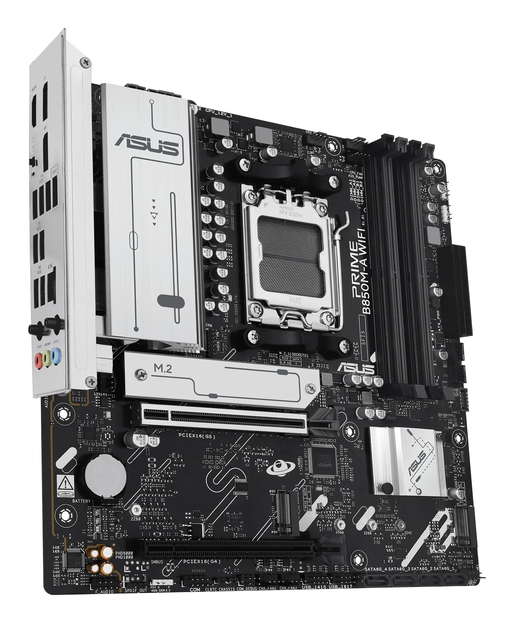 MB AM5 ASUS PRIME B850M-A WIFI,4xDDR5,15xUSB,mATX,3xM.2,4xSATA3,3PCIe16x,2DP HDMI