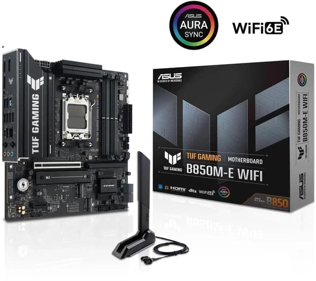 MB AM5 ASUS TUF GAMING B850M-E WIFI,4xDDR5,15xUSB,mATX,3xM.2,4xSATA3,2PCIe16x, PCIe1x 2DP HDMI