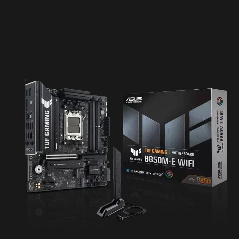 MB AM5 ASUS TUF GAMING B850M-E WIFI,4xDDR5,15xUSB,mATX,3xM.2,4xSATA3,2PCIe16x, PCIe1x 2DP HDMI
