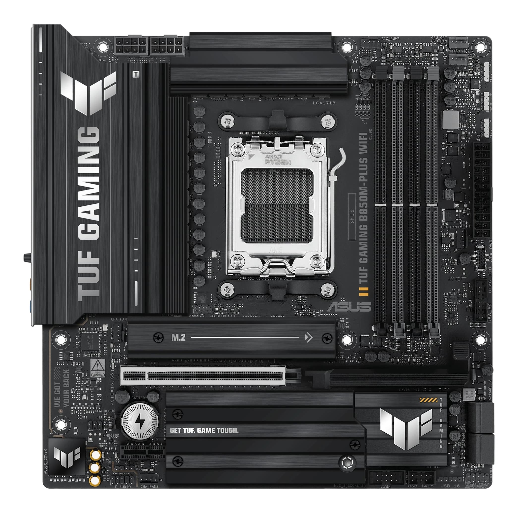 MB AM5 ASUS TUF GAMING B850M-PLUS,4xDDR5,12xUSB,mATX,3xM.2,2PCIe16x, PCIe1x DP HDMI