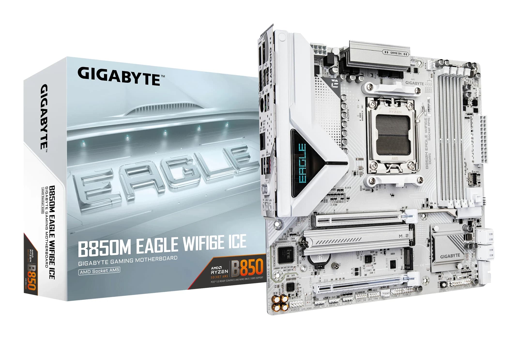 MB AM5 GIGABYTE B850M EAGLE WF6E ICE