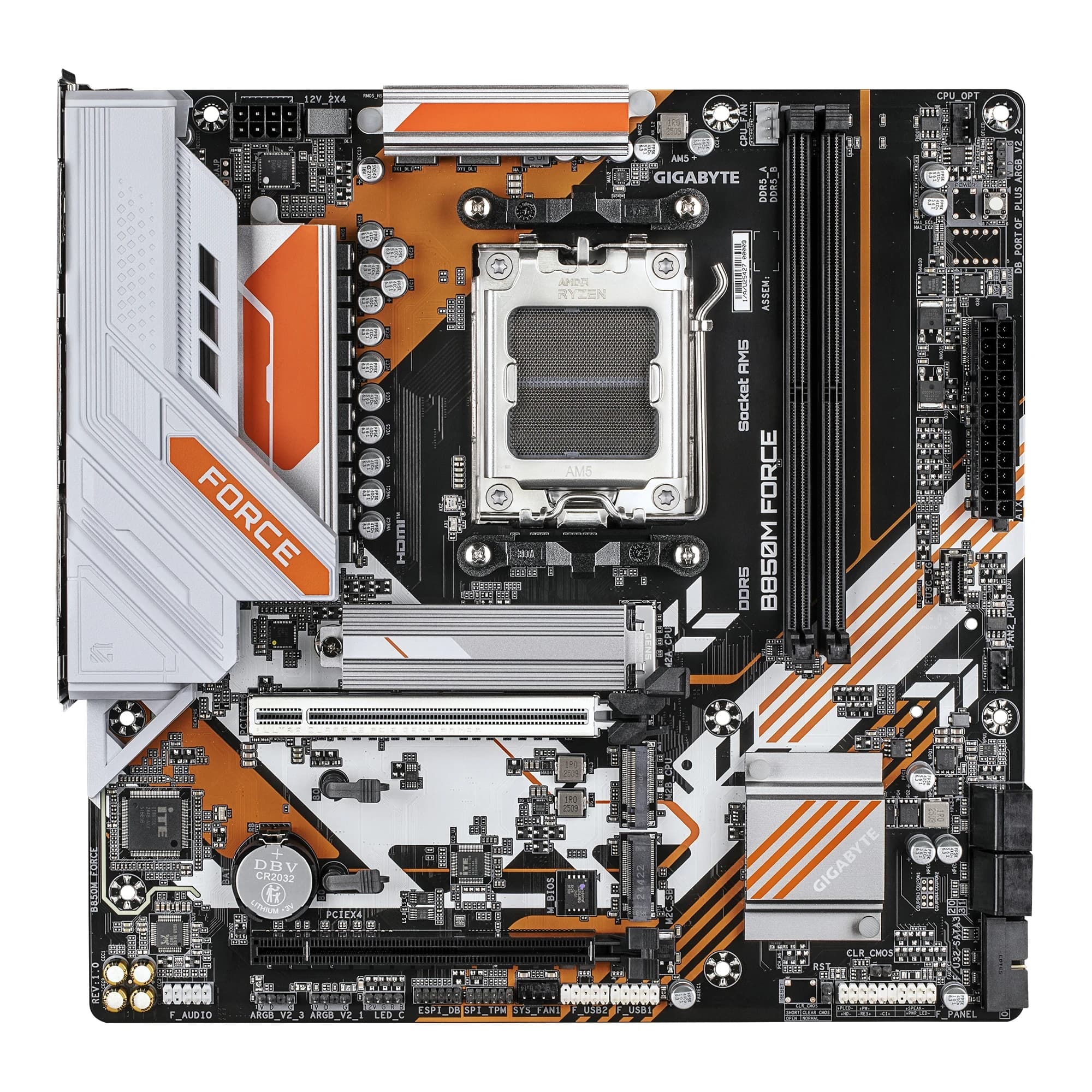 MB AM5 GIGABYTE B850M FORCE ,2xDDR5,12xUSB,mATX,M.2,2PCIe16x,DP HDMI