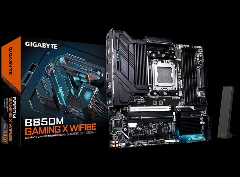 MB AM5 GIGABYTE B850M GAMING X WF6E,4xDDR5,14xUSB,mATX,M.2,2PCIe16x,2xDP HDMI WiFi