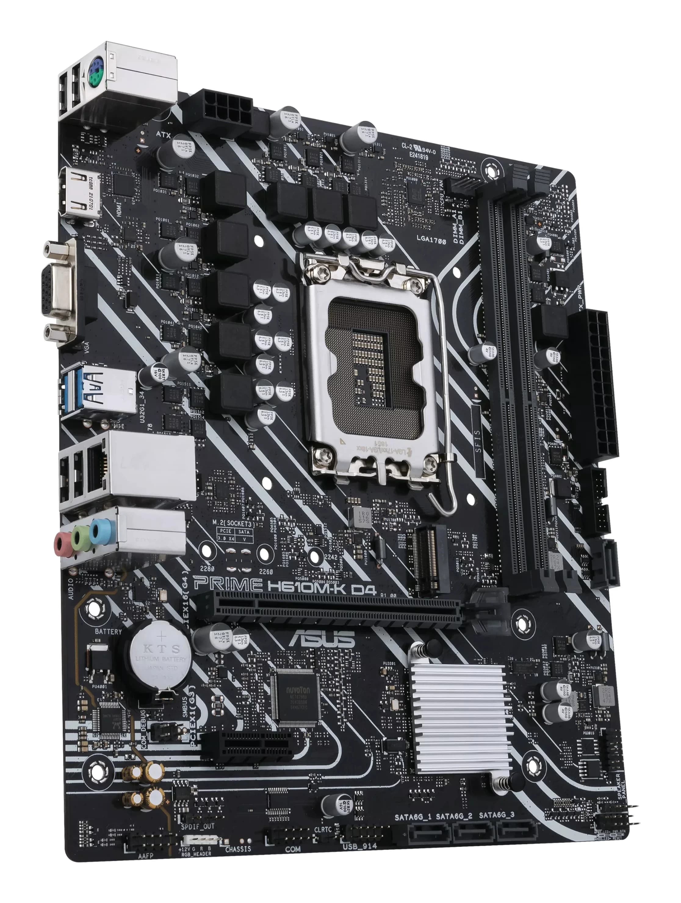 MB LGA1700 ASUS H610M-K D4,2xDDR4,12xUSB,M.2,4xSATAIII,mATX,PCIe16x, PCIe1x, HDMI,VGA
