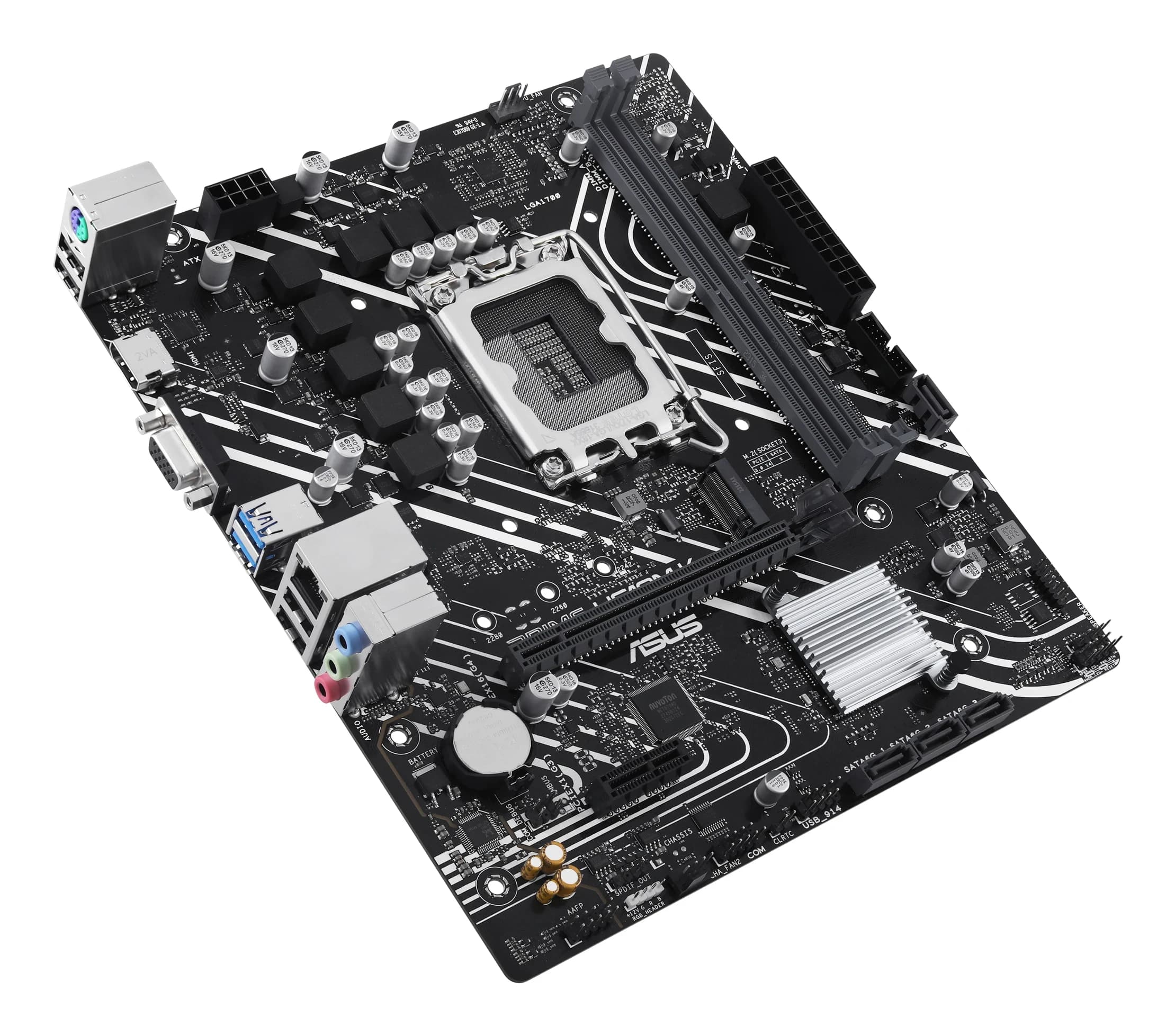 MB LGA1700 ASUS H610M-K,2xDDR5,10xUSB,M.2,4xSATAIII,mATX,PCIe16x, PCIe1x, HDMI,VGA