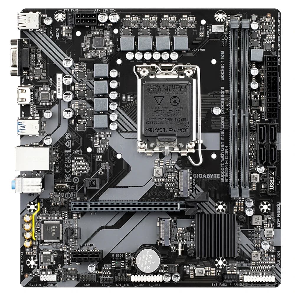 MB LGA1700 GIGABYTE B760M H DDR4