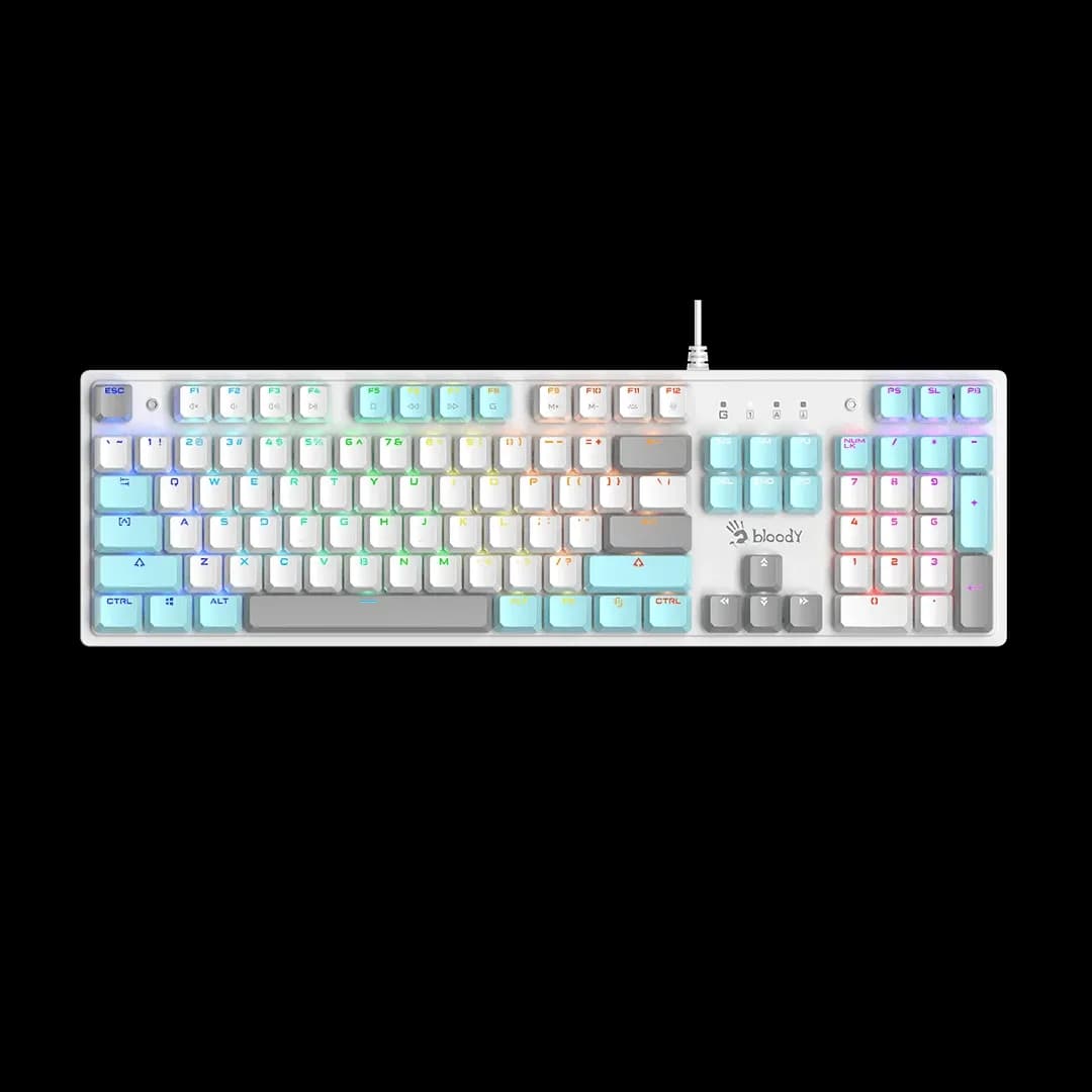Клавиатура A4Tech Bloody S520N Icy White, EN/RU
