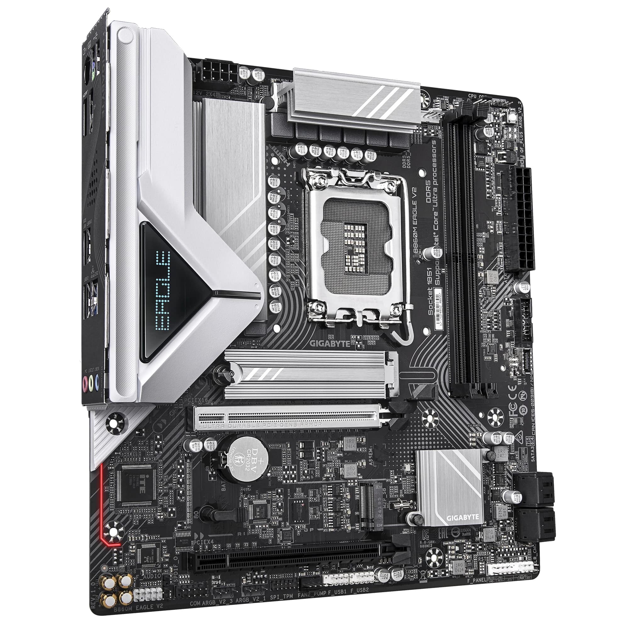 MB LGA1851 GIGABYTE B860M EAGLE V2,2xDDR5,9xUSB,mATX,2xM.2, 4xSATA, 1PCIe16x, 1PCIe1x, HDMI,DP