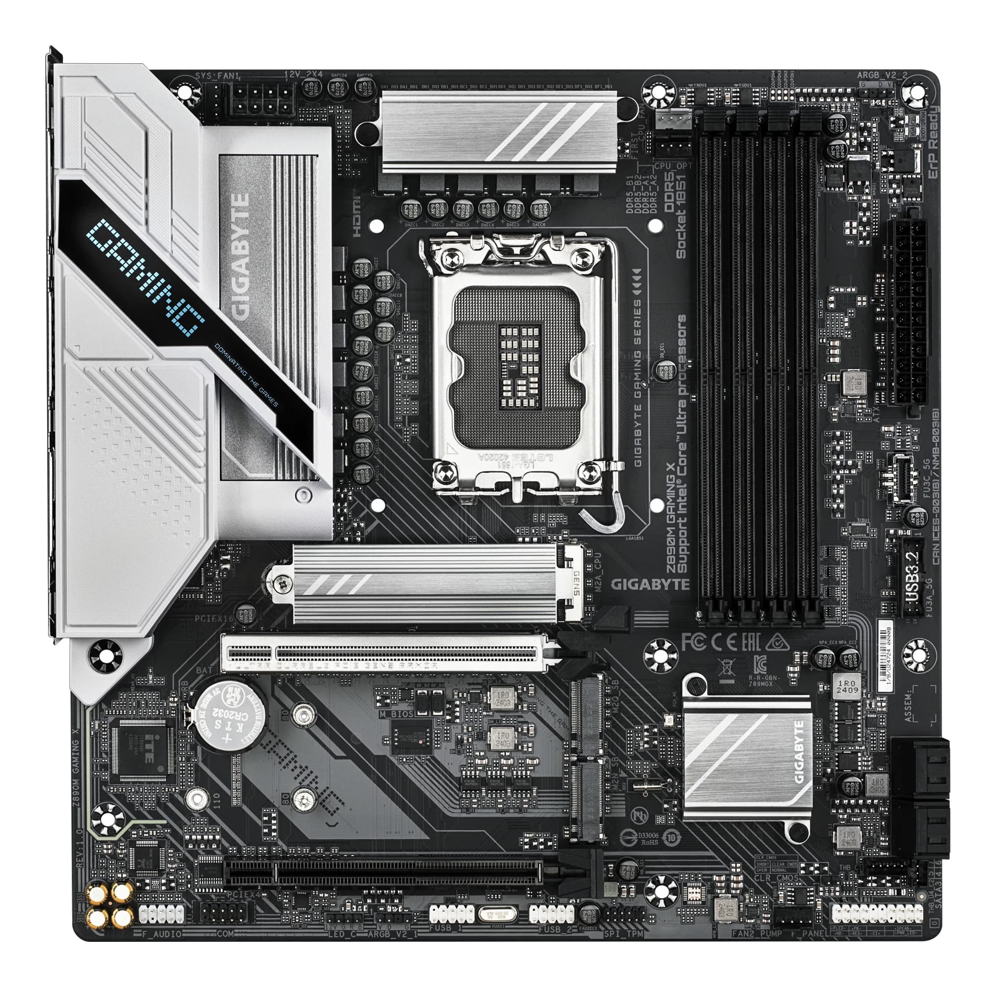 MB LGA1851 GIGABYTE Z890M GAMING X,4xDDR5,11xUSB,mATX,3xM.2, 4xSATA, 2PCIe16x, HDMI,2xDP