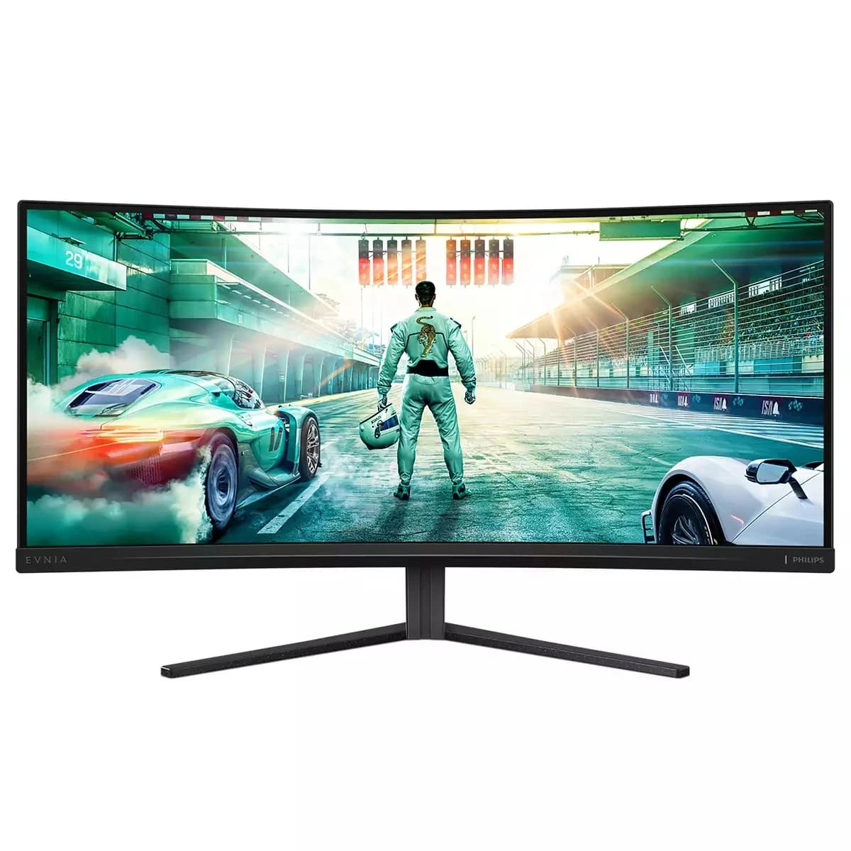 Монитор игровой Philips 34M2C3500L (34", 3440×1440, VA, 180 Гц) чёрный