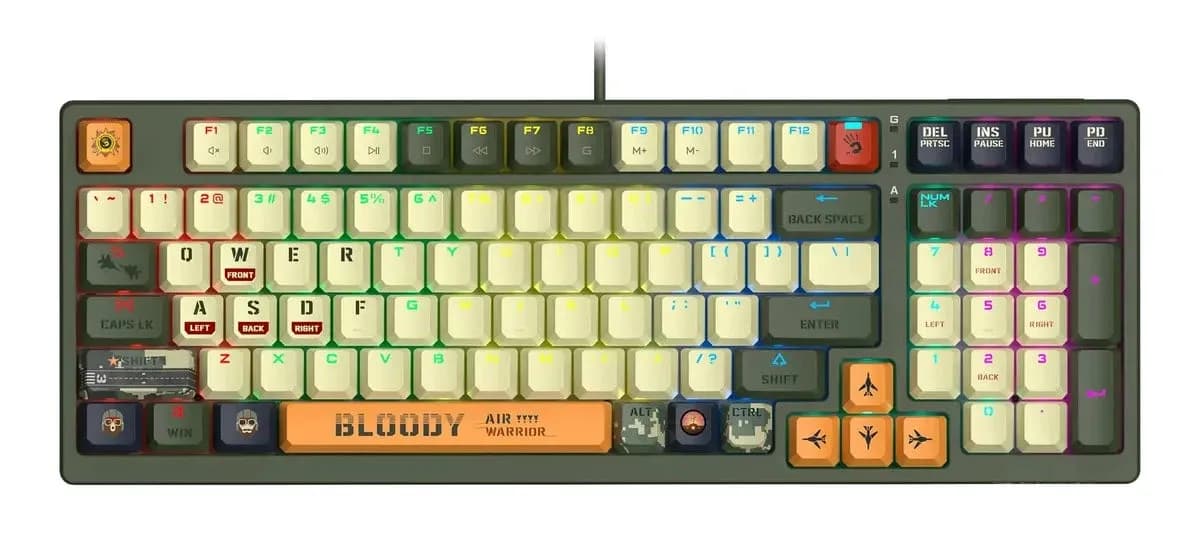 Клавиатура A4Tech Bloody S98 Aviator, EN/RU