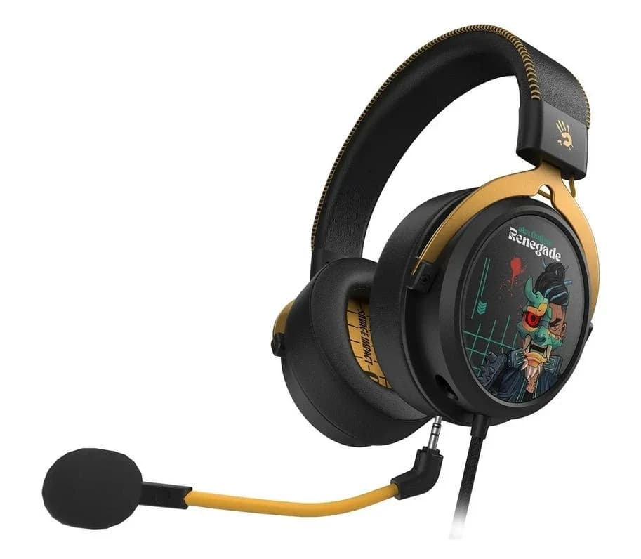 Наушники с микрофоном A4Tech BLOODY SAVAGE IMPACT M595 RENEGADE MIDNIGHT USB BLACK