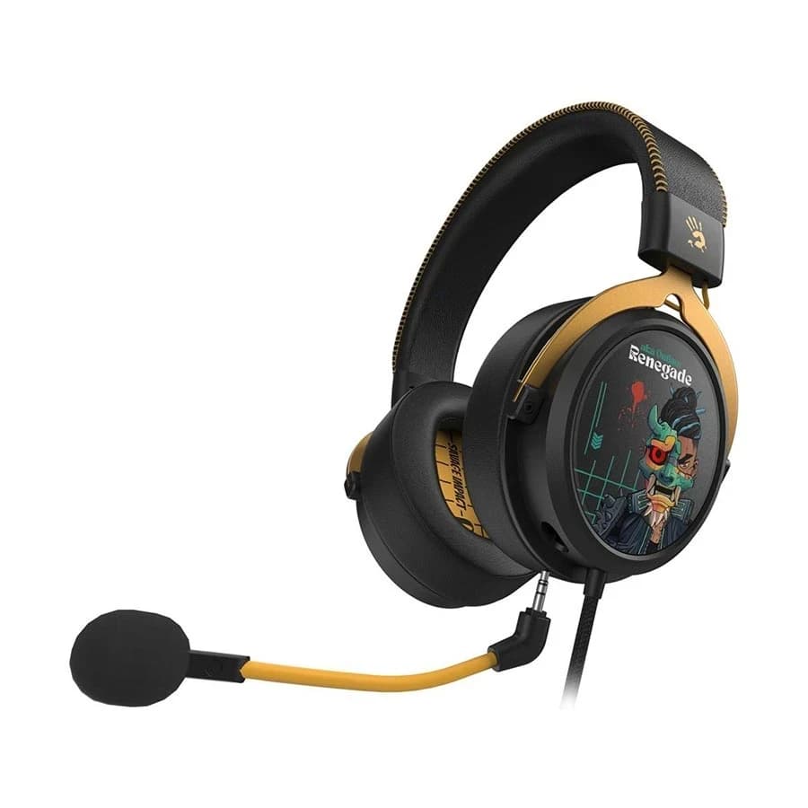 Наушники с микрофоном A4Tech BLOODY SAVAGE IMPACT M595 RENEGADE MIDNIGHT USB BLACK