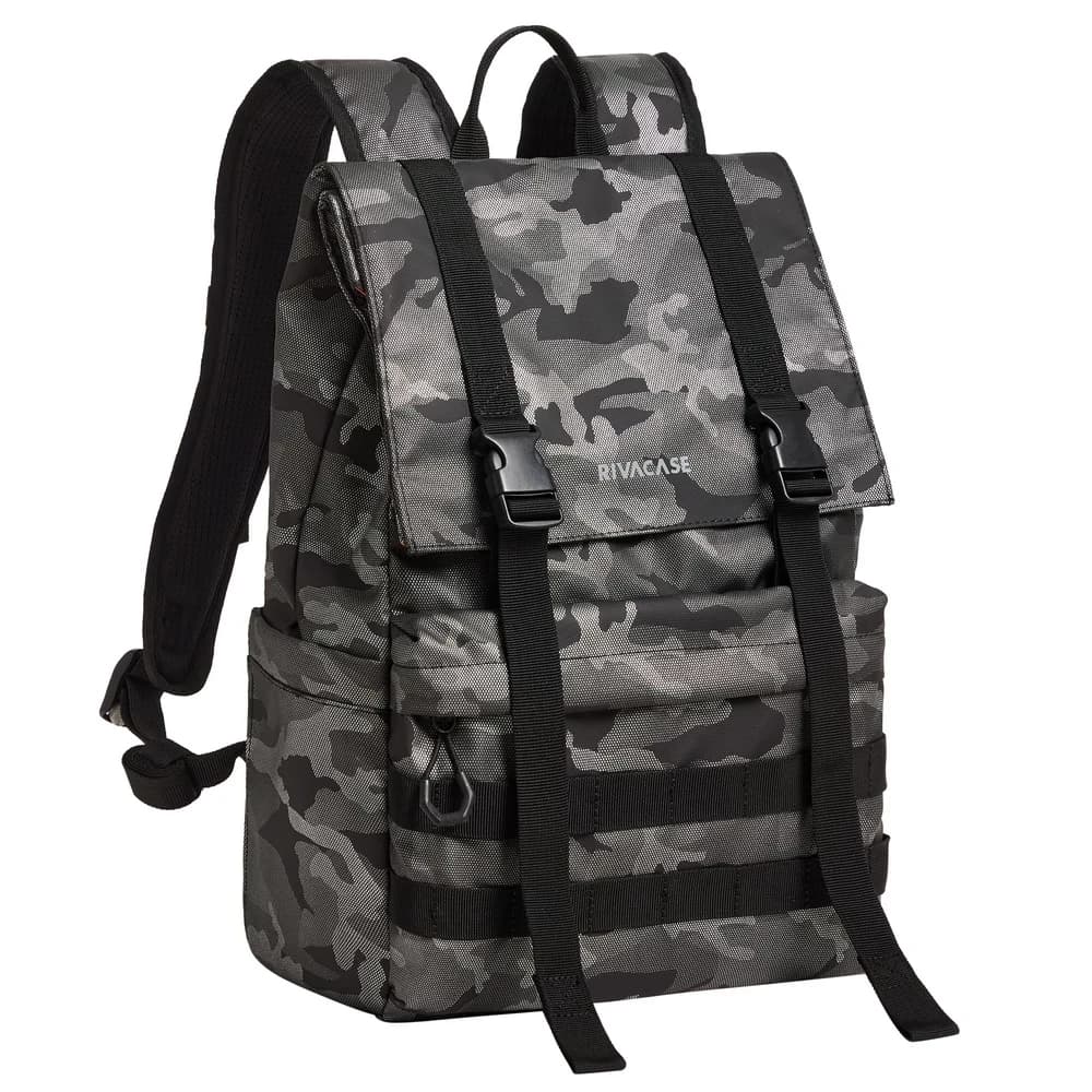 RivaCase 7621 SHERWOOD ECO Grey Camo 15L Backpack 15.6"