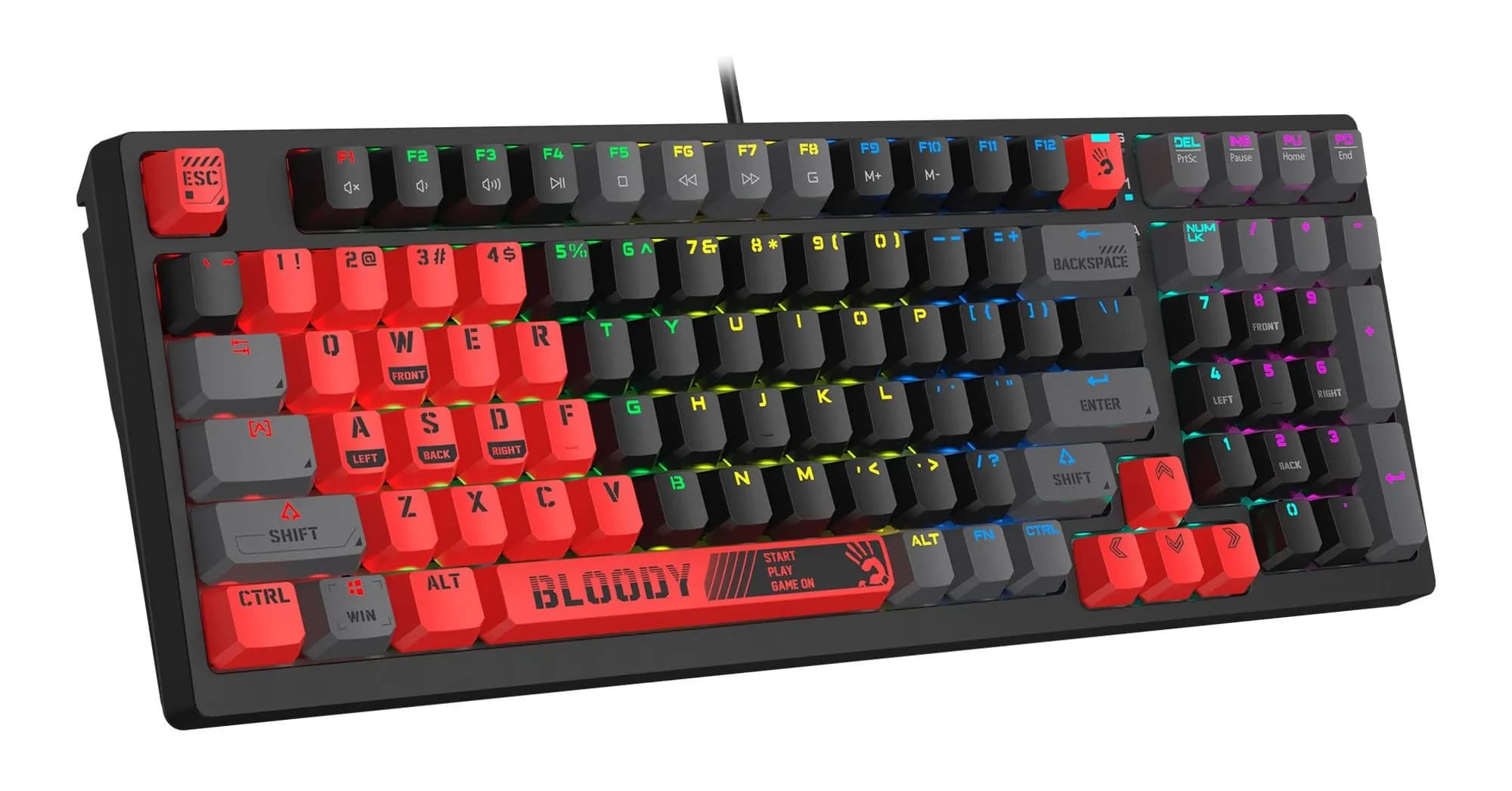 Клавиатура A4Tech Bloody S98 Sports Red, EN/RU