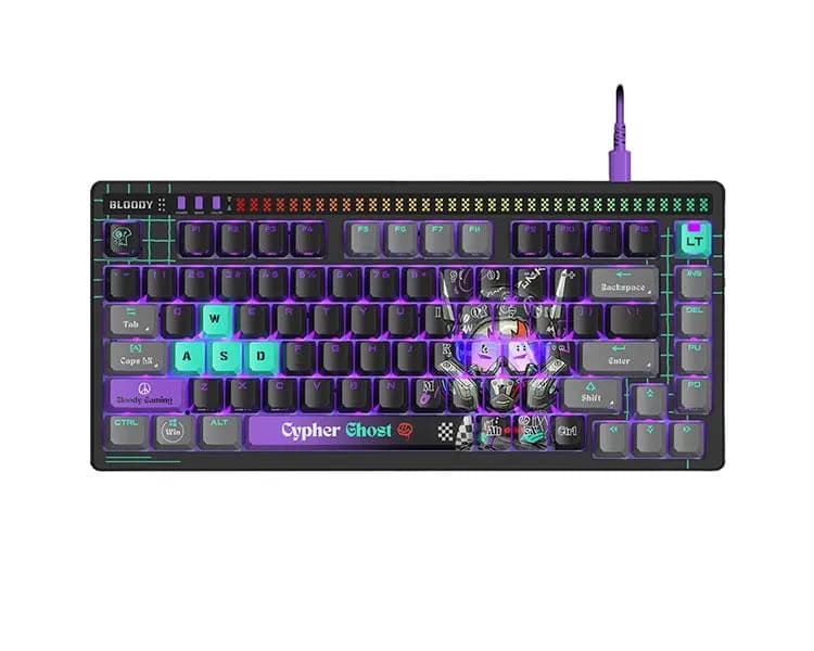 Клавиатура A4Tech Bloody AT75 Cypher Ghost, EN/RU