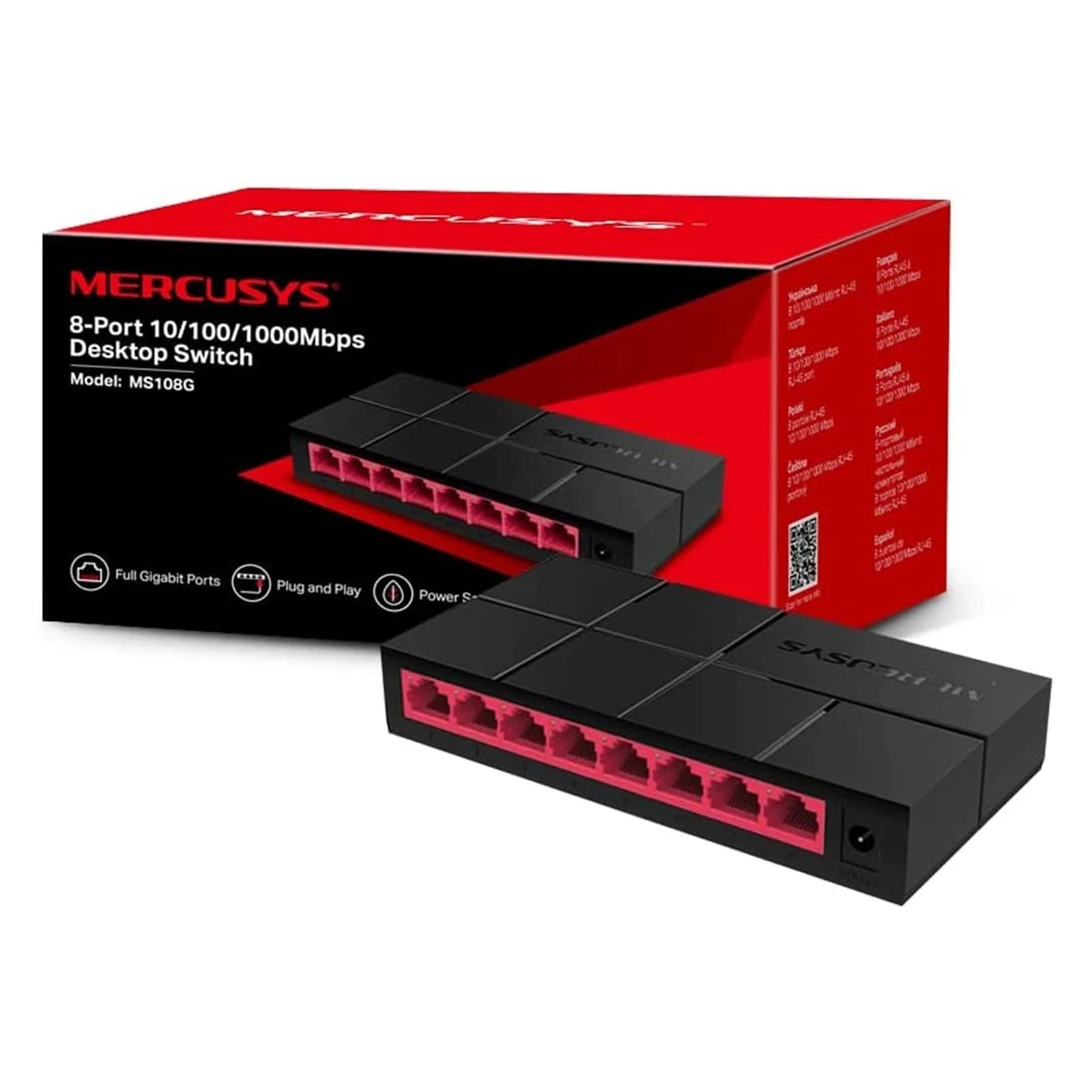 HUB Switch Mercusys(TP-Link) MS108G 8-port 10/100/1000M Gigabit Switch
