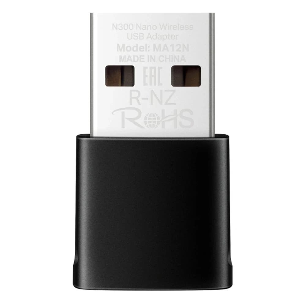 Wireless Adapter Mercusys(TP-Link) MA12N N300 300Mbps Wireless Nano USB Adapter