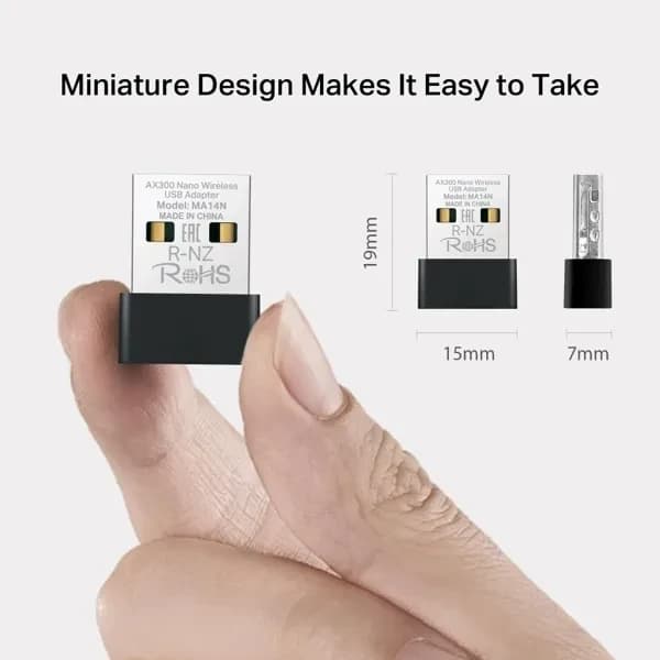 Wireless Adapter Mercusys(TP-Link)MA14N AX300 287Mbps Wireless Nano USB Adapter
