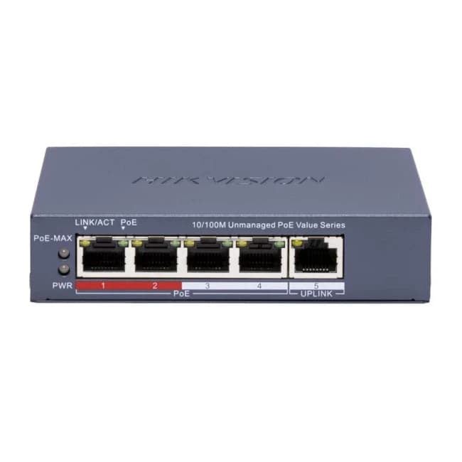 Коммутатор Hikvision DS-3E0105P-E/M(C) (35 Вт PoE)