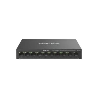 HUB Switch Mercusys(TP-Link)(MS110CP 8Port 10/100 Mbps + 2Port Gigabit with 8-Port 65W PoE+