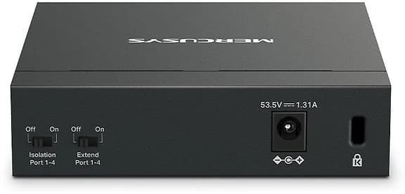 HUB Switch Mercusys(TP-Link)MS105GP 5-port Gigabit with 4-Port 65W PoE+