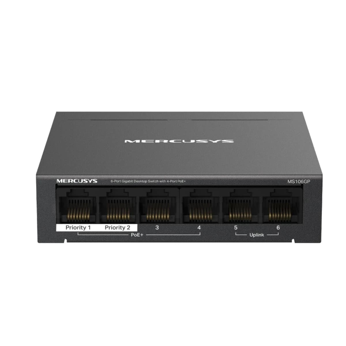 HUB Switch Mercusys(TP-Link)MS106GP 6-port Gigabit with 4-Port 65W PoE+