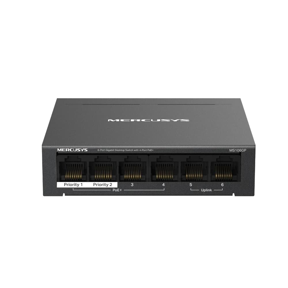 Коммутатор TP-Link MS106GP (65 Вт PoE+)