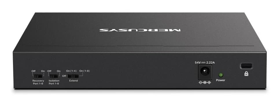 HUB Switch Mercusys(TP-Link)MS110CMP 8Port 10/100 Mbps + 2Port Gigabit with 8-Port 115W PoE+