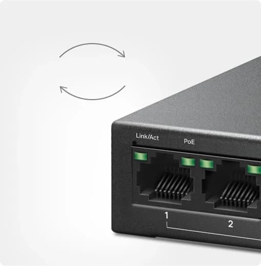 HUB Switch Mercusys(TP-Link)MS110CMP 8Port 10/100 Mbps + 2Port Gigabit with 8-Port 115W PoE+