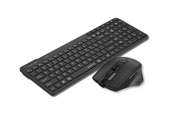 A4TECH FSTYLER FB2800C Air2(FBK27C+FB45CS Air2) BT+2.4G KEYBOARD + MOUSE COMBO SET BLACK US+RU