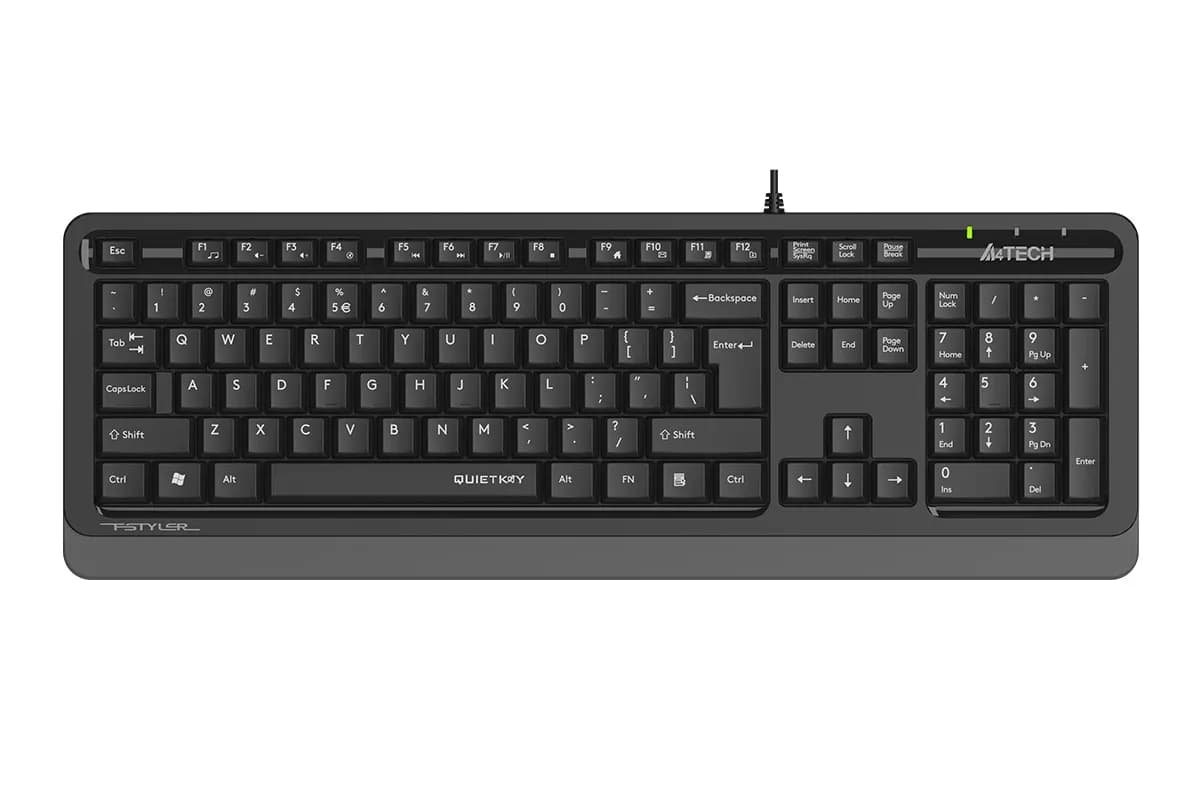 Клавиатура A4Tech Fstyler FK10, чёрная, EN/RU