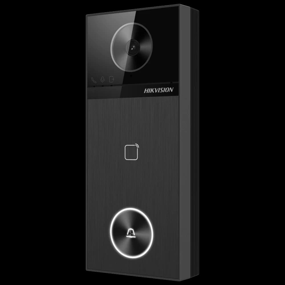 IP вызывная панель HIKVISION DS-KV6114-WBE14MP,WiFi,Mifare,PoE,2 реле для замков,IP65