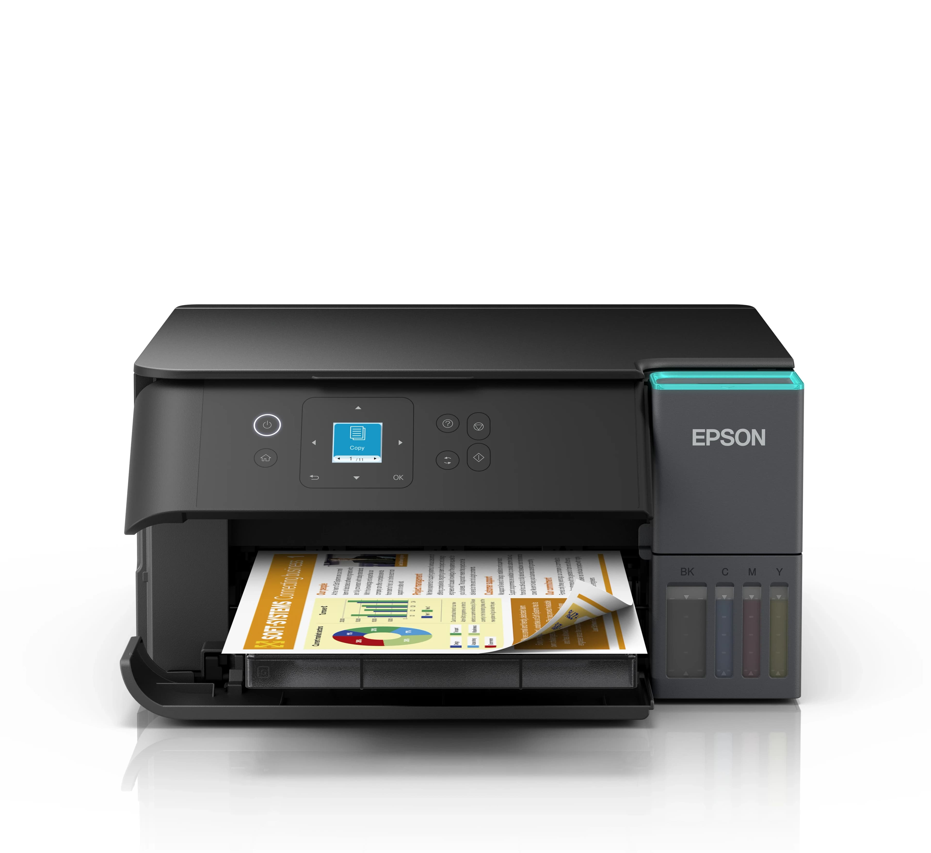 МФУ струйное Epson L4360 (A4, Wi-Fi, USB) чёрный