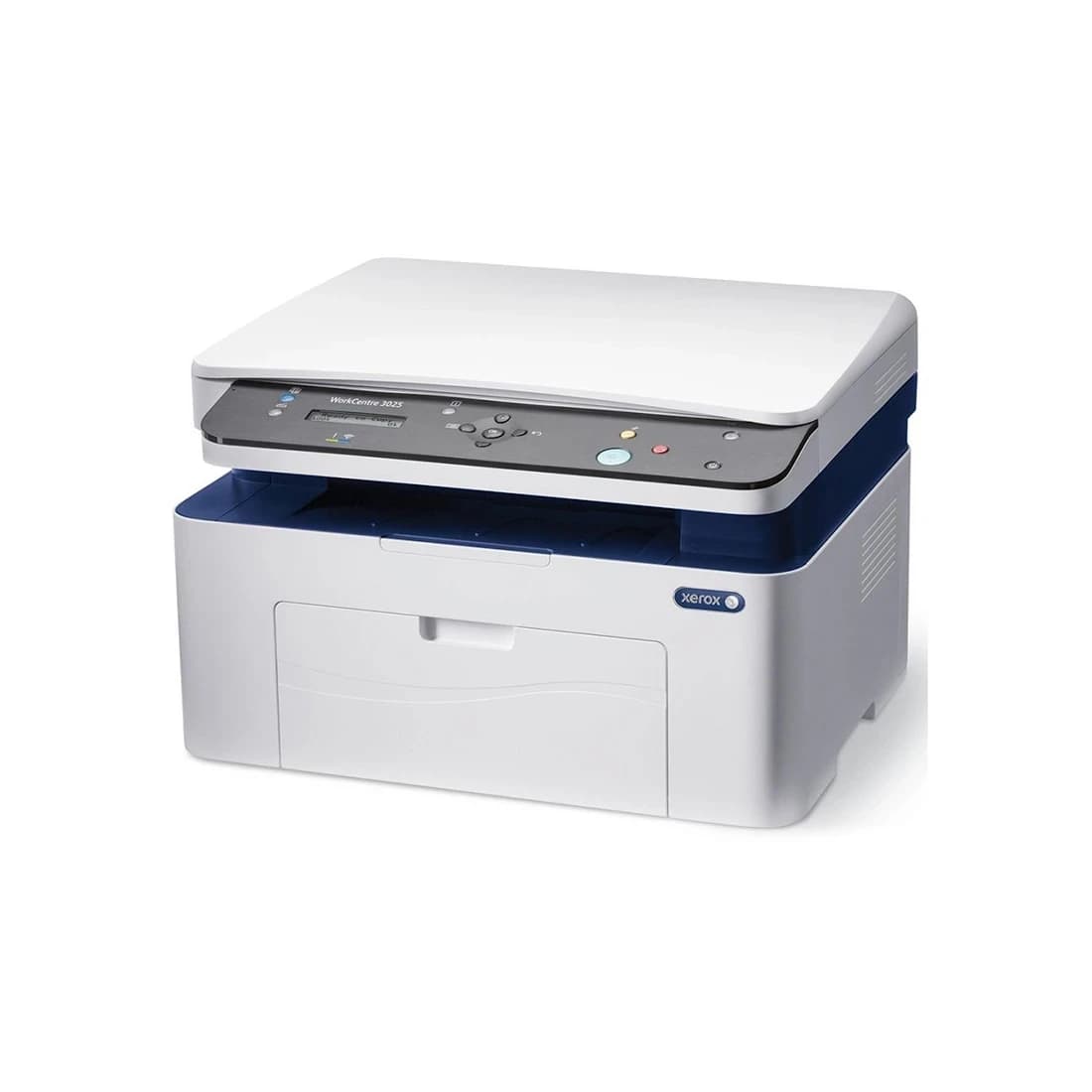 МФУ Xerox WorkCentre 3025BI, A4, Лазерное, 20 стр/мин, P/C/S, Нагрузка (max) 15K в месяц, Platen cover, 150+1 стр. - емкость лотков подачи, 600MHz, 128MB, GDI, USB 2.0, Wi-Fi