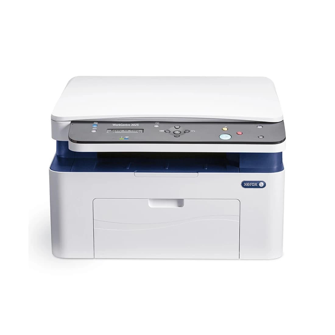МФУ Xerox WorkCentre 3025BI, A4, Лазерное, 20 стр/мин, P/C/S, Нагрузка (max) 15K в месяц, Platen cover, 150+1 стр. - емкость лотков подачи, 600MHz, 128MB, GDI, USB 2.0, Wi-Fi