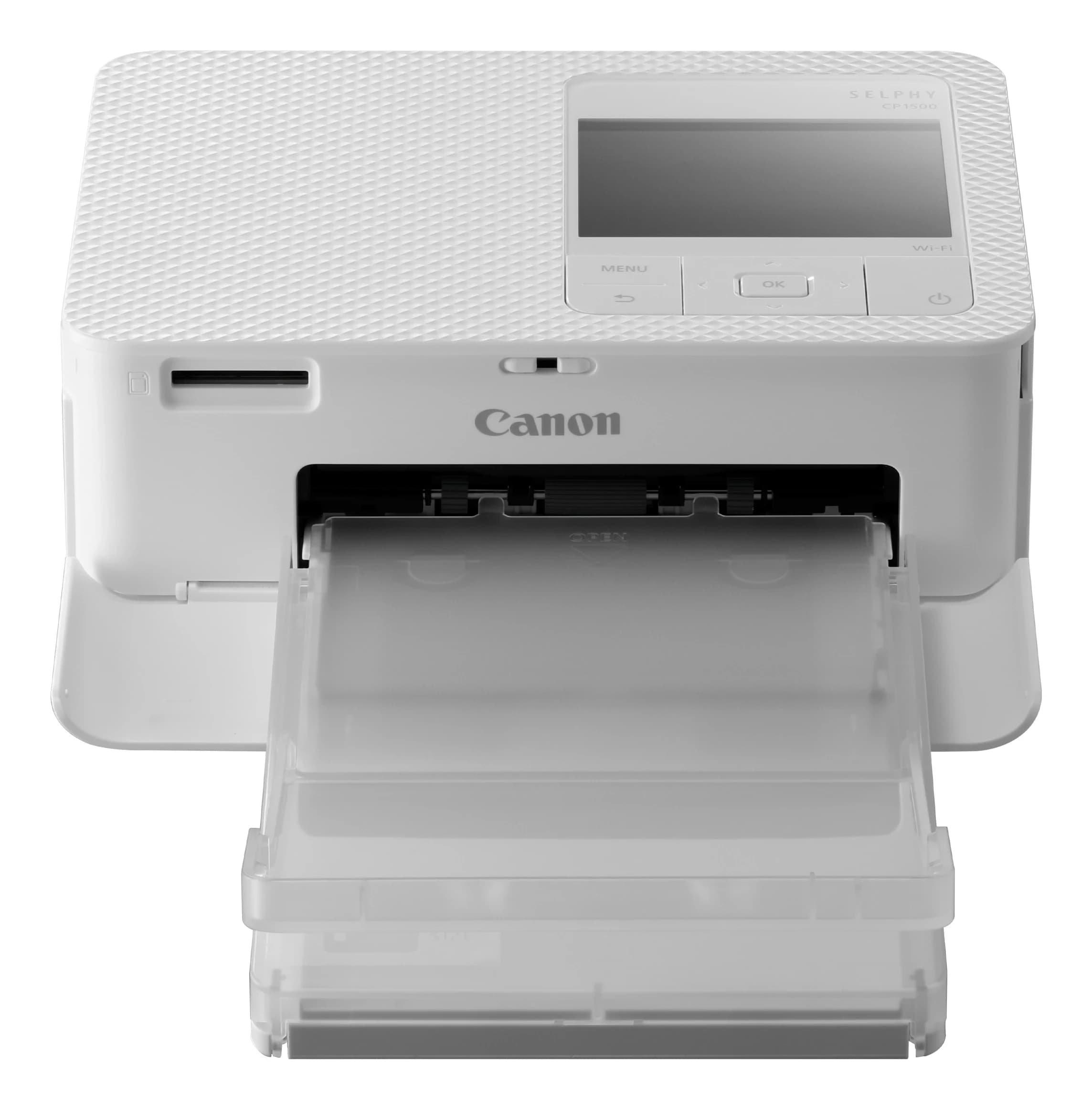 Фотопринтер Canon SELPHY CP1500 Dye-Sub 10x15, 41sec/photo (Postcard), 300x300dpi, USB-C, Wi-Fi, SD, Отпечатки со сроком службы 100 лет, белый