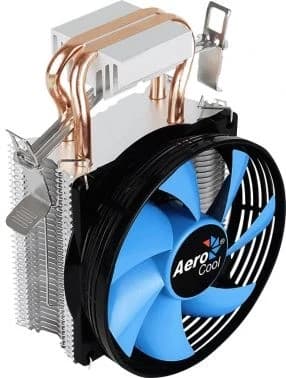 Кулер для процессора Aerocool Verkho 2 Intel 1700/1200/115X/775/AM5/AM4/AM3+/AM3/AM2+/AM2/FM2/FM1, 110W, 90мм, 800-2000 об/мин, 15-25 дБA, 4pin, 2 теплотрубки, 90 x 25 мм, Черный