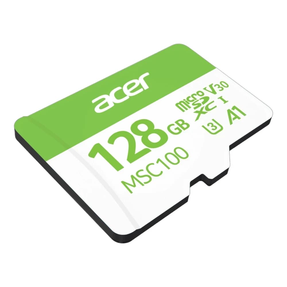 Карта памяти Secure Digital Card Acer 128GB MSC100 microSDXC UHS-I, Class 10 U3/V30 R:100MB/s [BL.9BWWA.337]