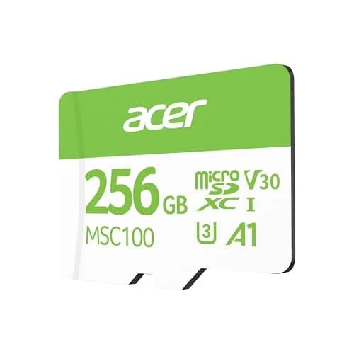 Карта памяти Secure Digital Card Acer 256GB MSC100 microSDXC UHS-I, Class 10 U3/V30 R:100MB/s [BL.9BWWA.338]