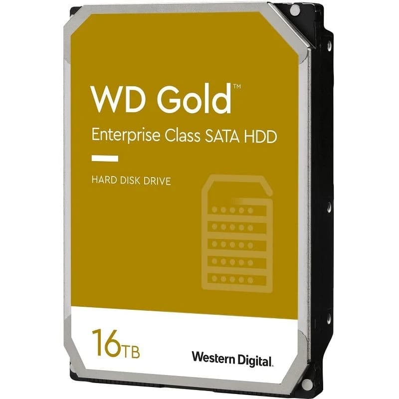 Жесткий диск HDD 16TB, Western Digital Gold Enterprise Class, 7200rpm, 512MB Cache, SATAIII [WD161KRYZ]