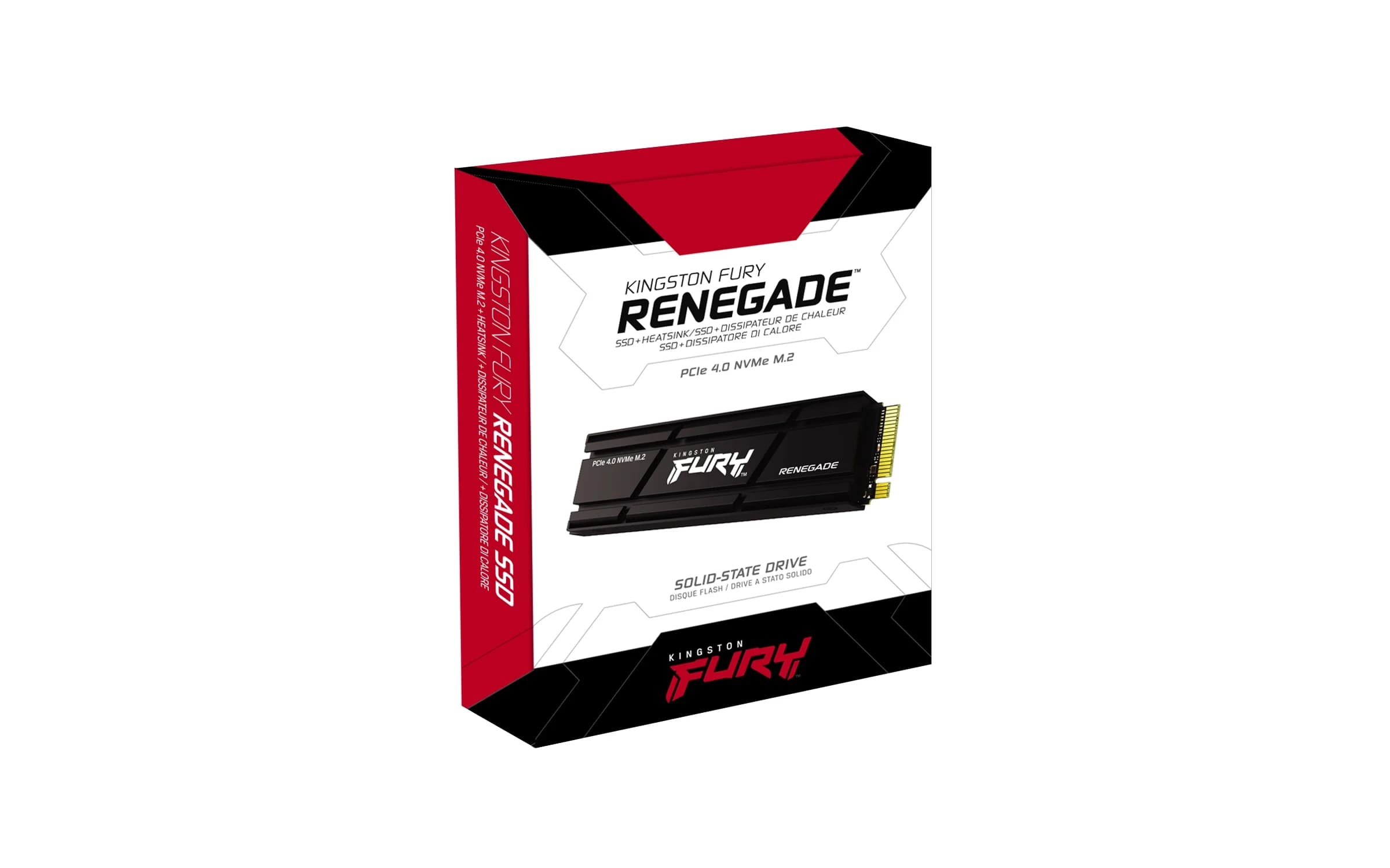 Твердотельный накопитель SSD 1000GB Kingston FURY Renegade PCIe 4.0 SFYRSK M.2 PCI-E Gen4 Read/Write up 6000/7300 MB/s with Heatsink [SFYRSK/1000G]