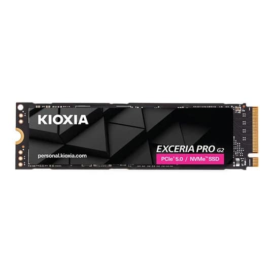 Твердотельный накопитель SSD 1000GB Kioxia NVMe M.2 2280 PCI Express 5.0 x4 (NVMe R/W:14400/12700MB/s) [LVE10Z1T02G8]