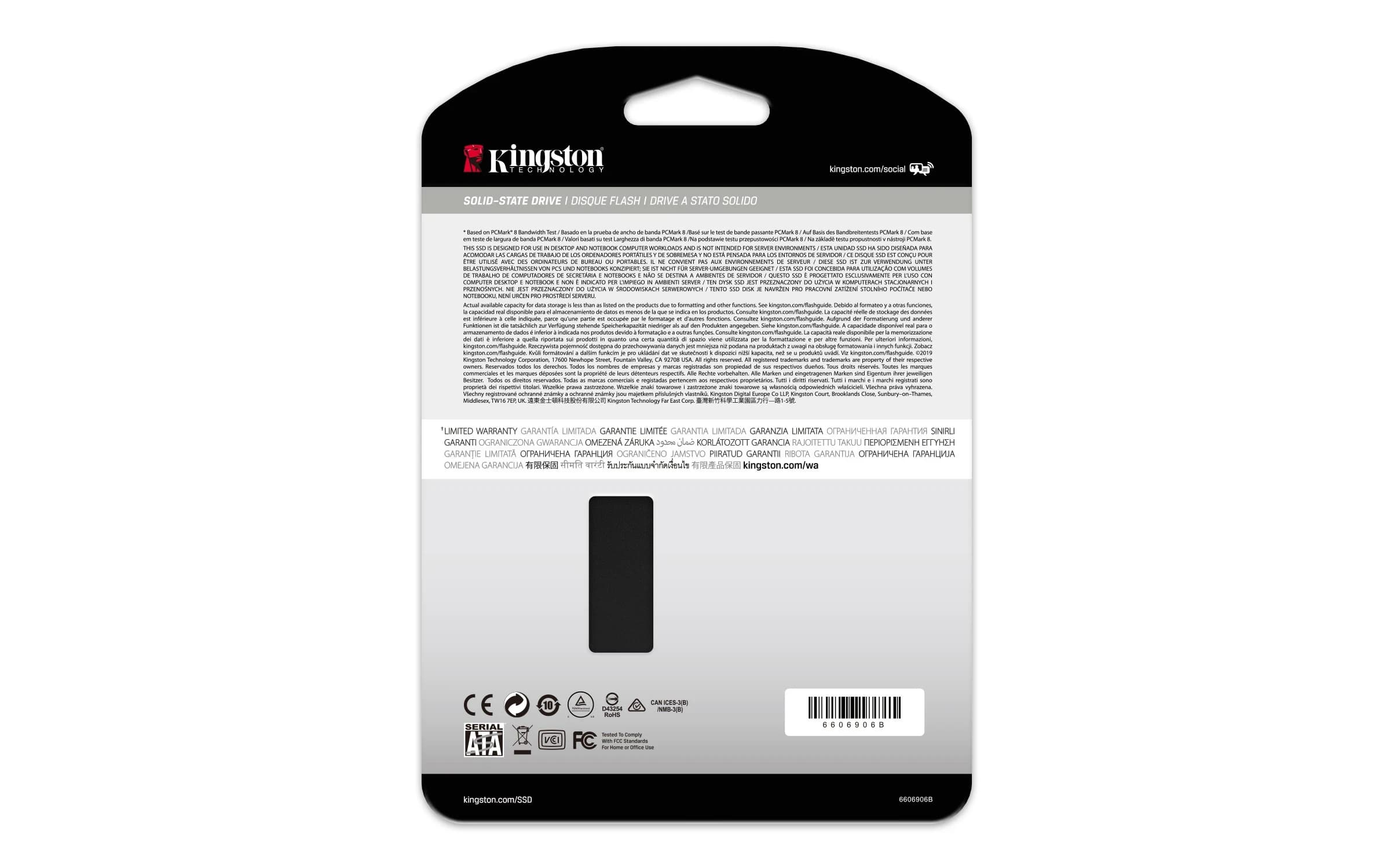 Твердотельный накопитель SSD 1024GB Kingston KC600 SATA3.0 Read/Write up 550/520 MB/s [SKC600/1024G]