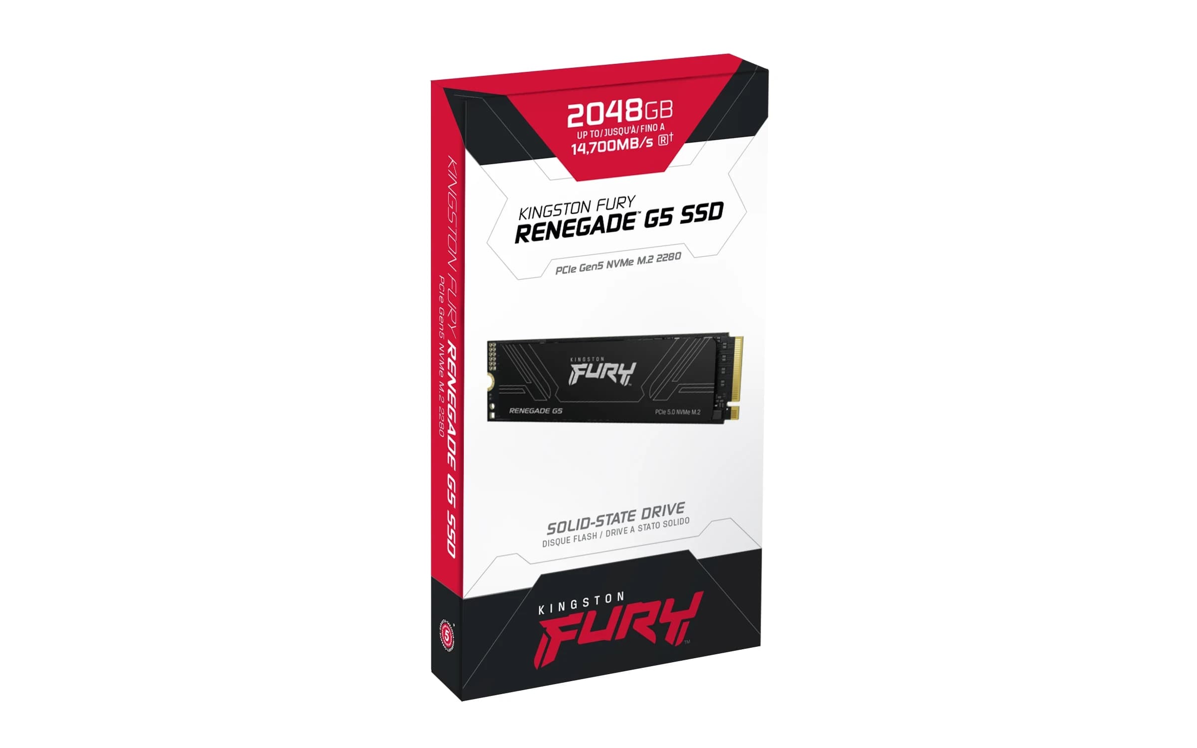 Твердотельный накопитель SSD 2TB Kingston FURY Renegade G5 M.2 2280 PCIe 5.0 x4 NVMe Read/Write up 14700/14000 MB/s [SFYR2S/2T0]