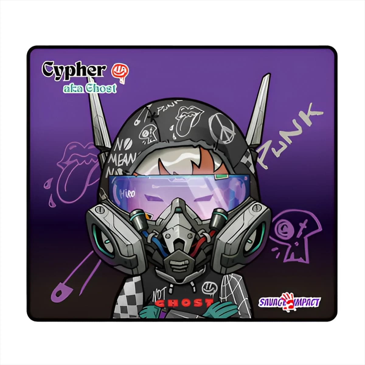 Коврик для мыши A4Tech BLOODY SAVAGE BP-45W CYPHER GHOST PROFESSIONAL (450x400x5 мм)