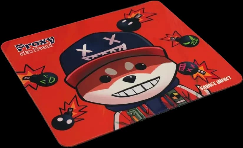 A4TECH BLOODY SAVAGE IMPACT BP-45 PROXY BOOM FIRE RED ELITE PRECISION GAMING MOUSE PAD (450x400x5mm)