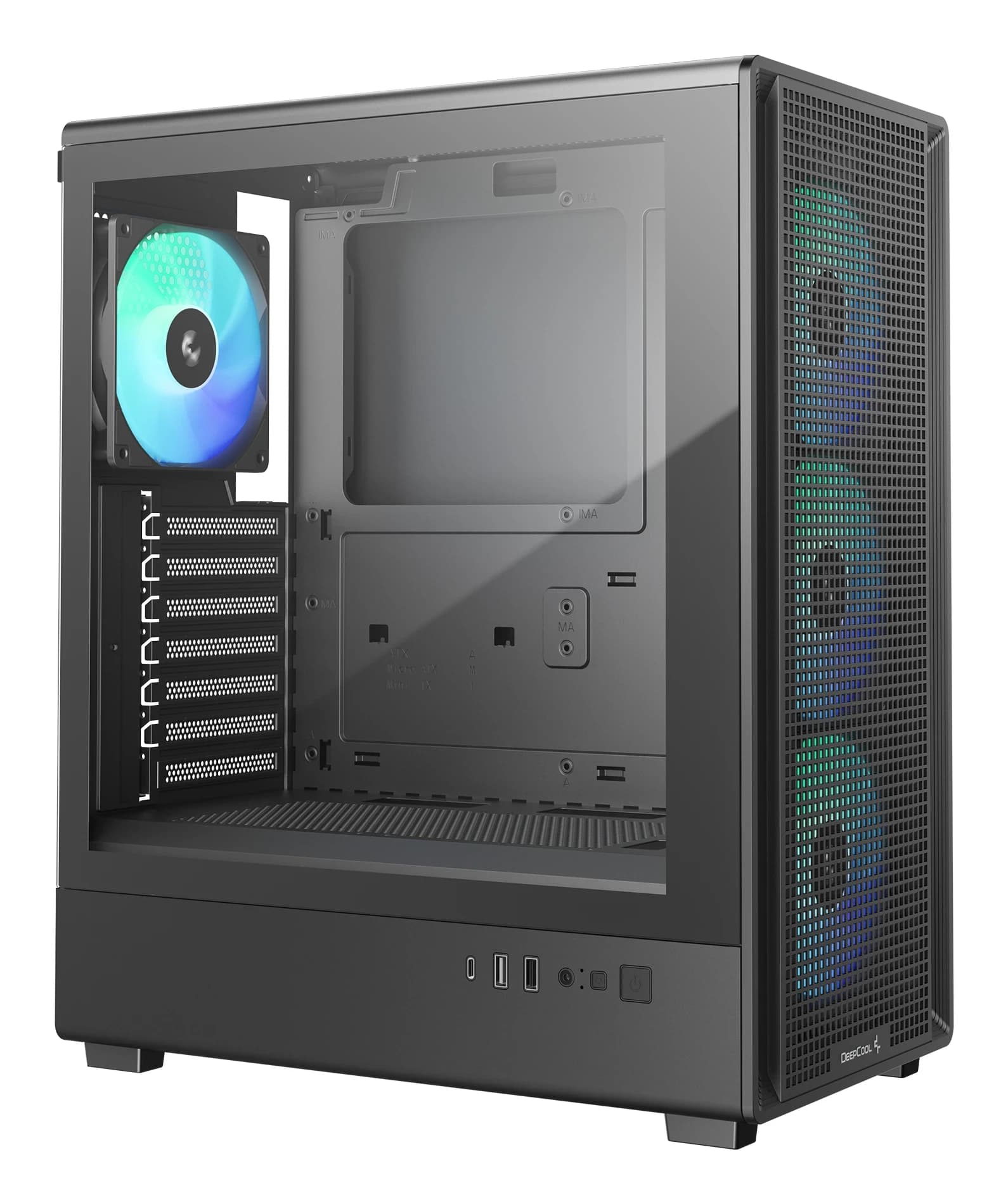 DEEPCOOL ATX CC550 4F w/o PSU USB3.0×2 Front + 4×120mm ARGB FANS