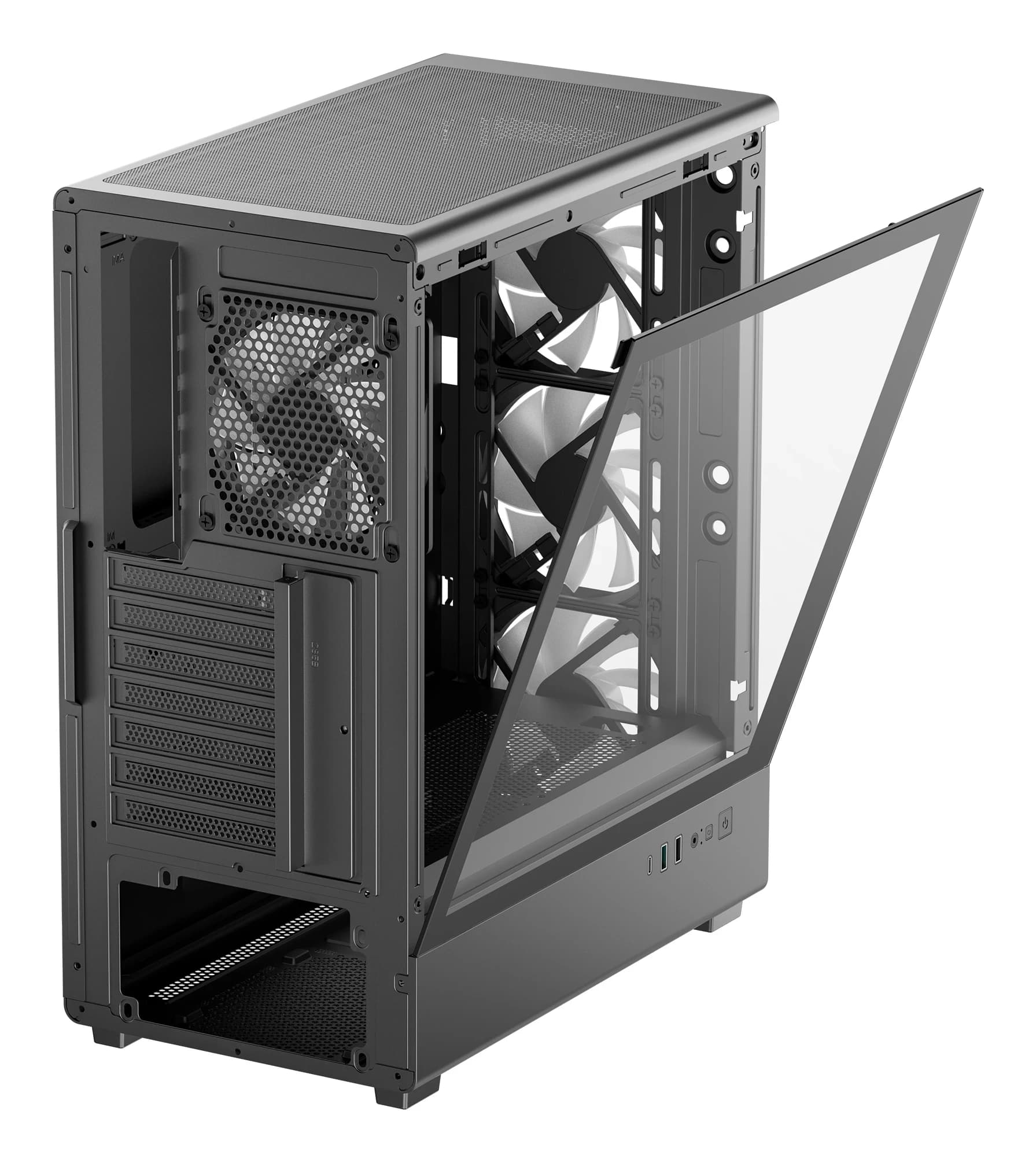 DEEPCOOL ATX CC550 4F w/o PSU USB3.0×2 Front + 4×120mm ARGB FANS